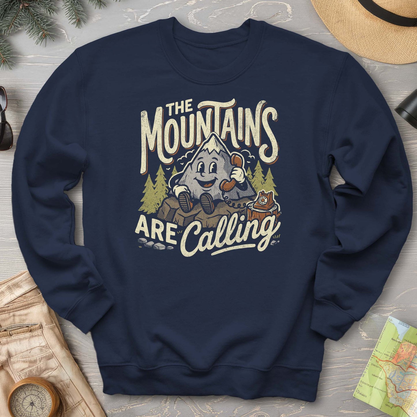 Mountains Calling Retro Sweatshirt