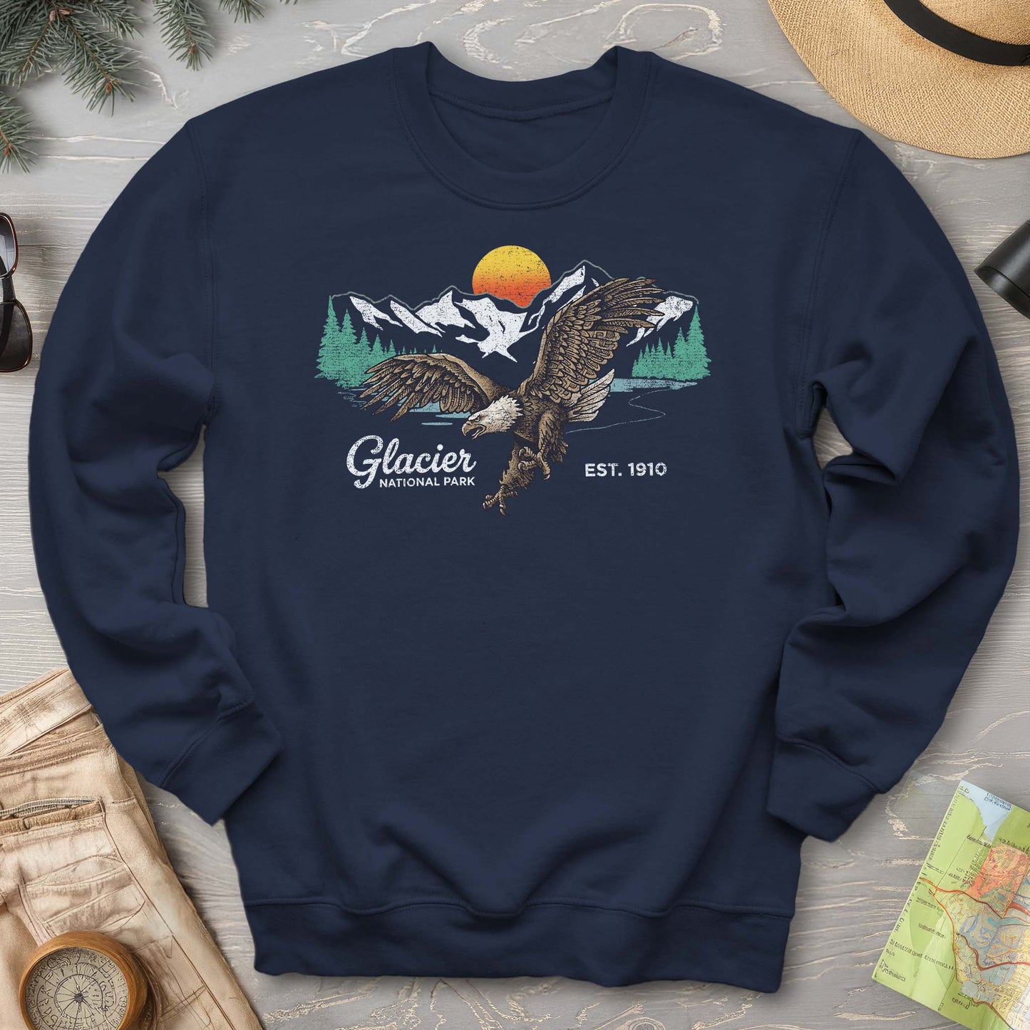Glacier Bald Eagle Sweatshirt