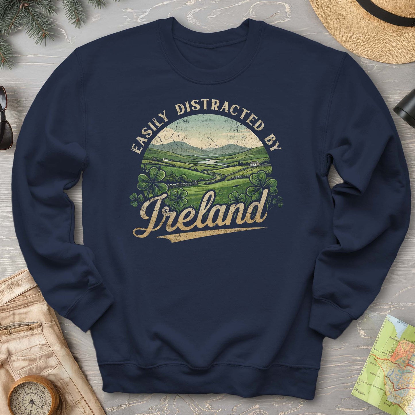 Distracted By Ireland Sweatshirt