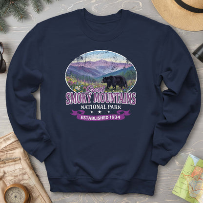 Smoky Mountains Retro Bear Sweatshirt