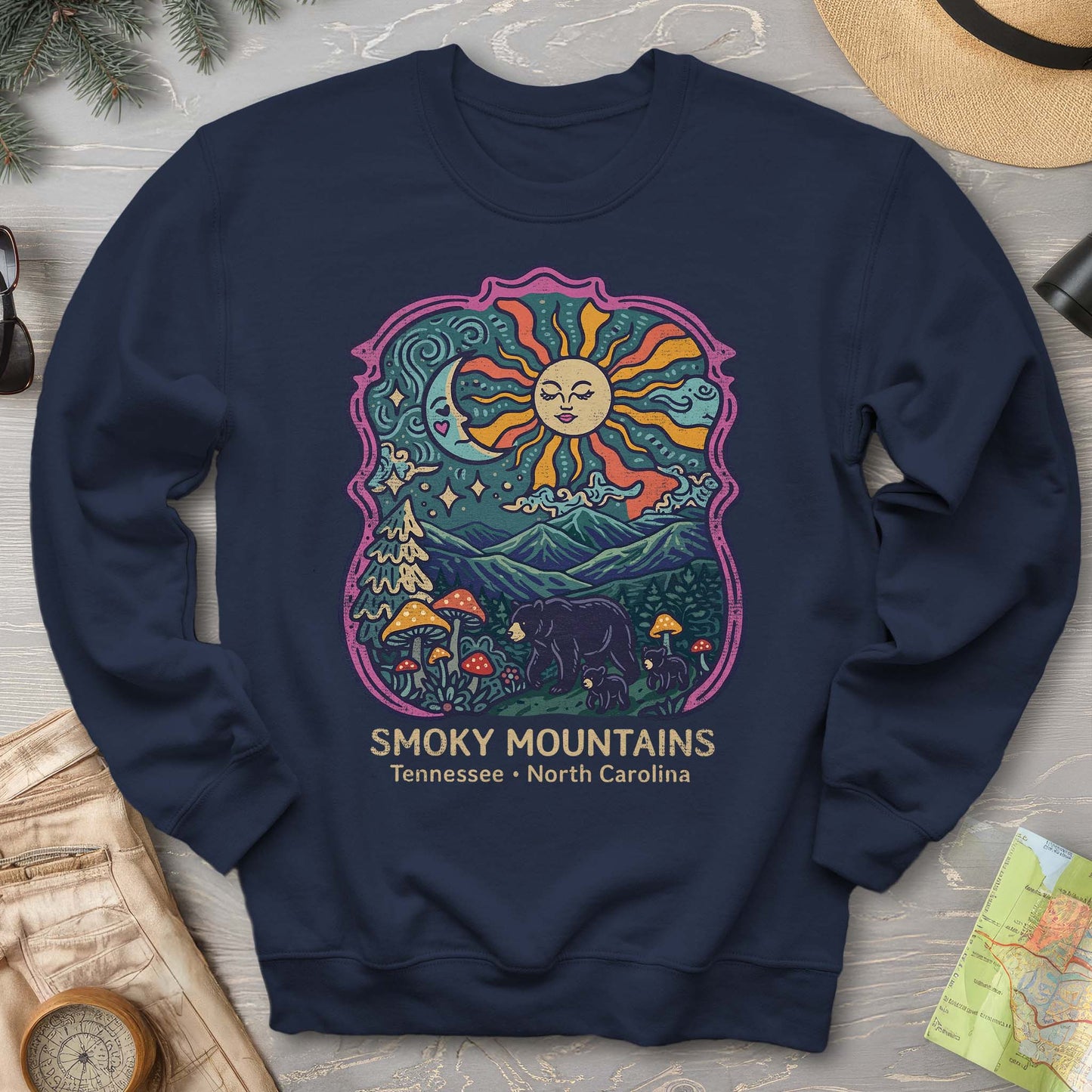 Smoky Mountains Groovy Bears Sweatshirt
