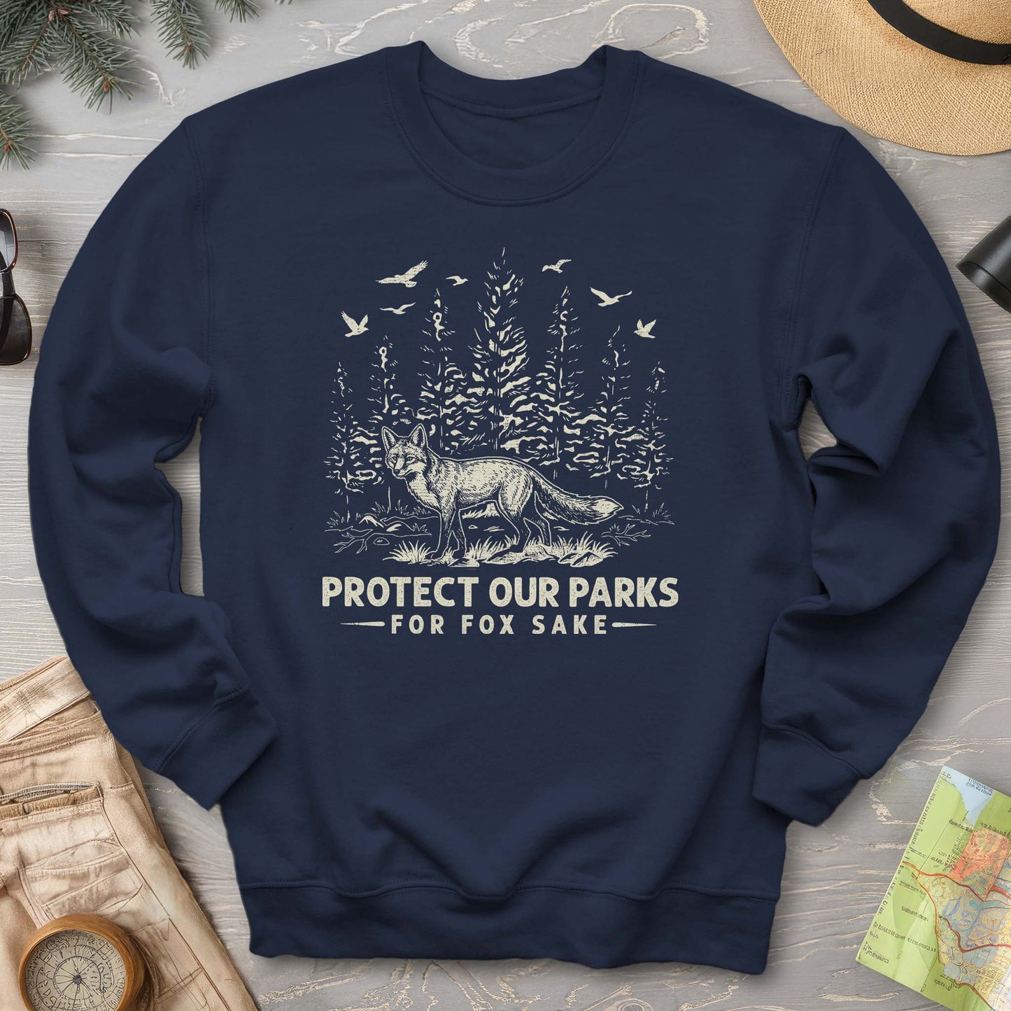 Protect Our Parks Fox Sake Sweatshirt