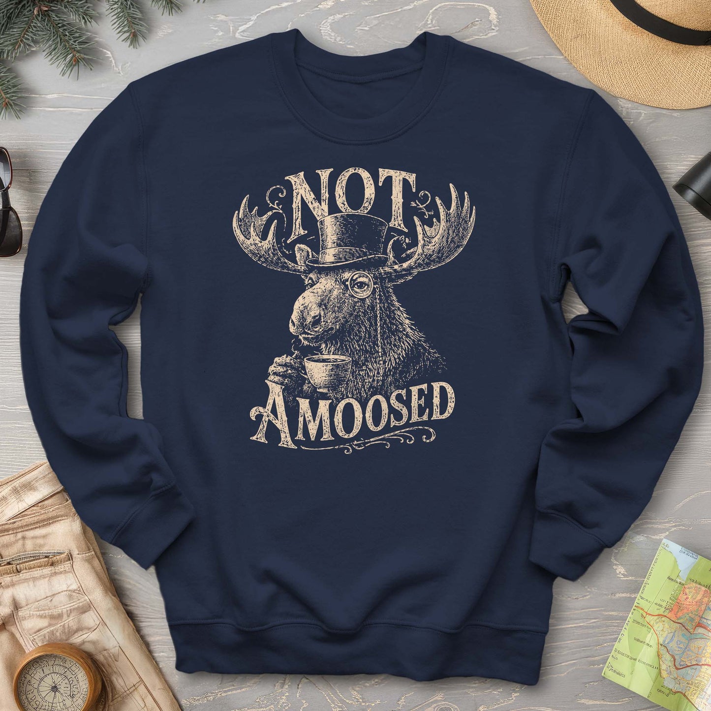 2026043097 Not AMoosed V01 - Gildan 18000 Sweatshirt