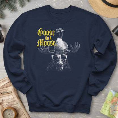 Goose On A Moose Halftone Sweatshirt