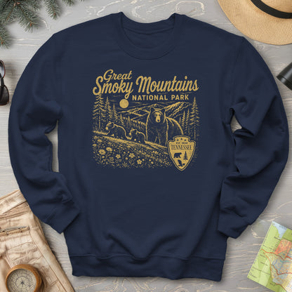 Smoky Mountains Vintage Sketch Sweatshirt