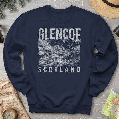Glencoe Scotland Sketch Sweatshirt