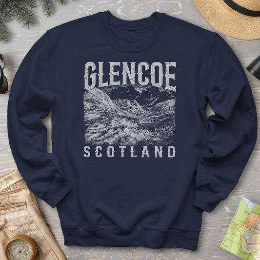 Glencoe Scotland Sketch Sweatshirt
