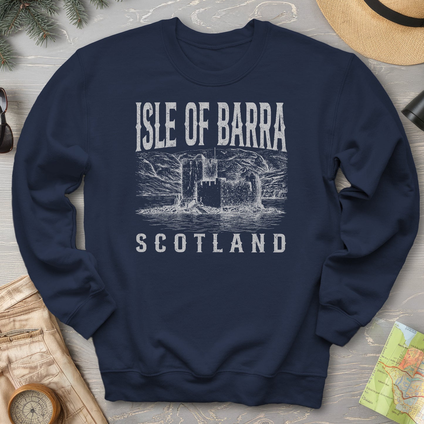 Isle of Barra Scotland Sketch Sweatshirt