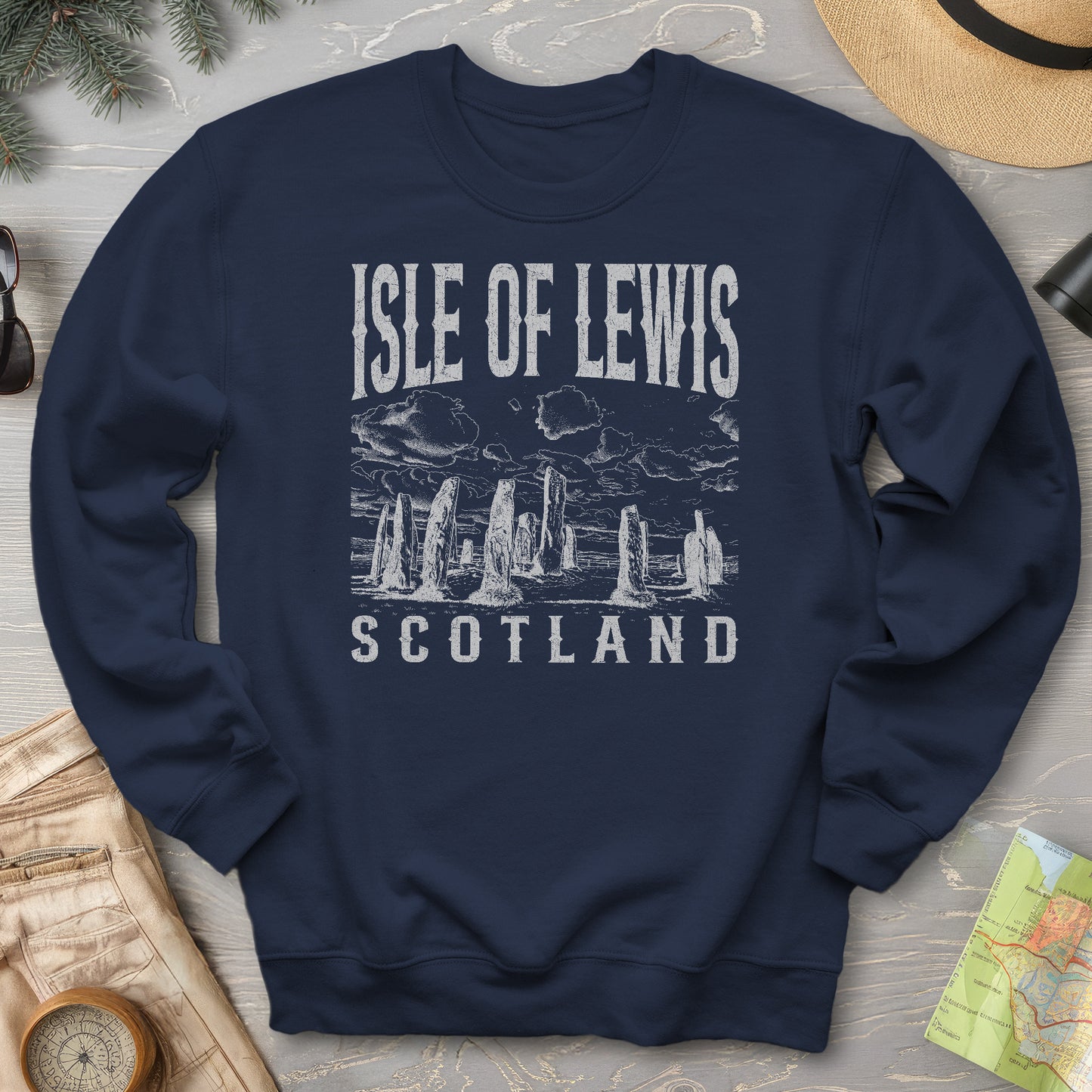 Isle of Lewis Scotland Sketch Sweatshirt