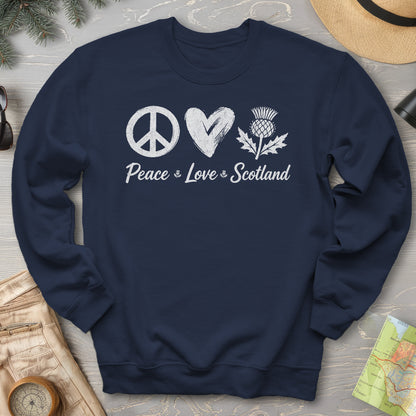 Peace Love Scotland Sweatshirt