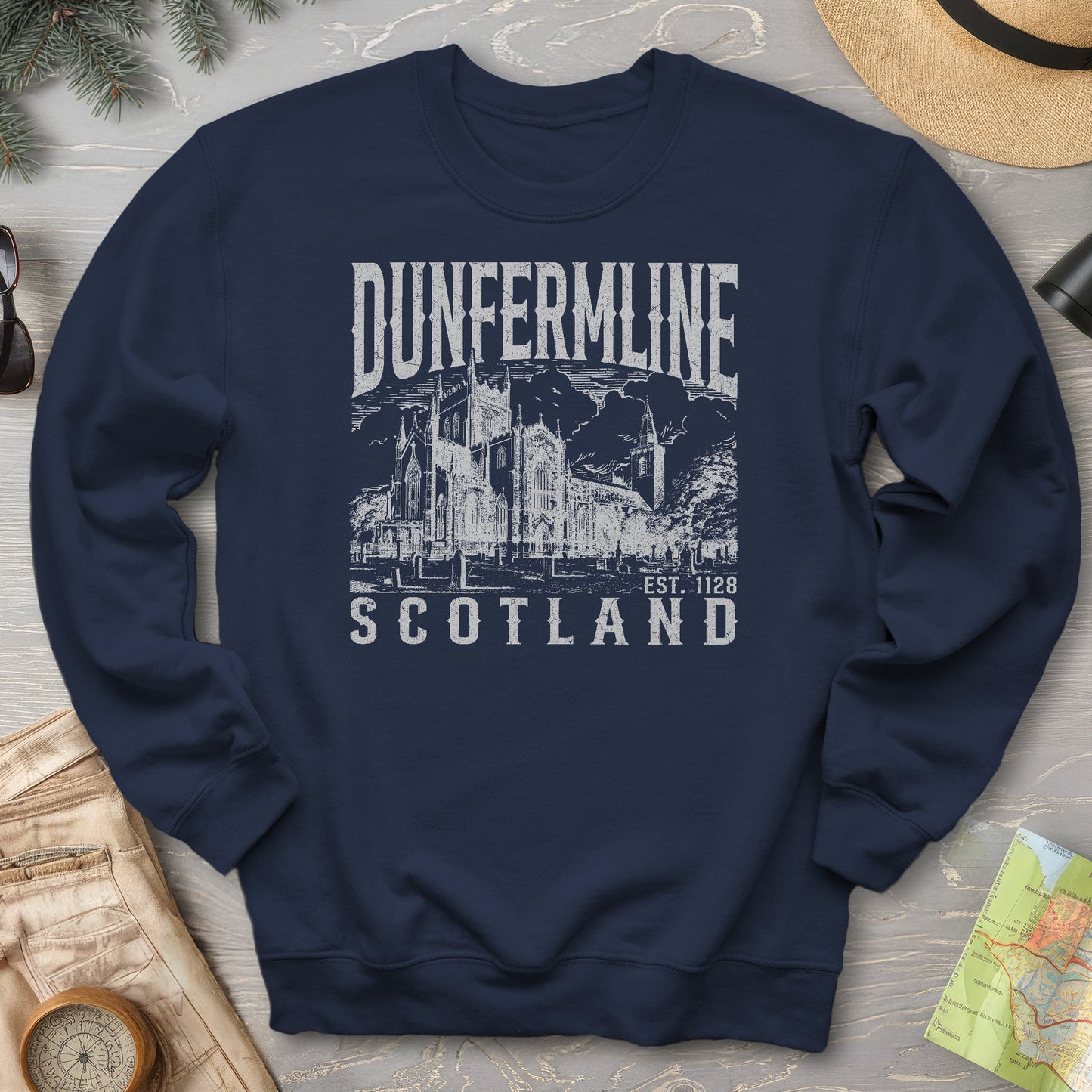Dunfermline Scotland Sketch Sweatshirt