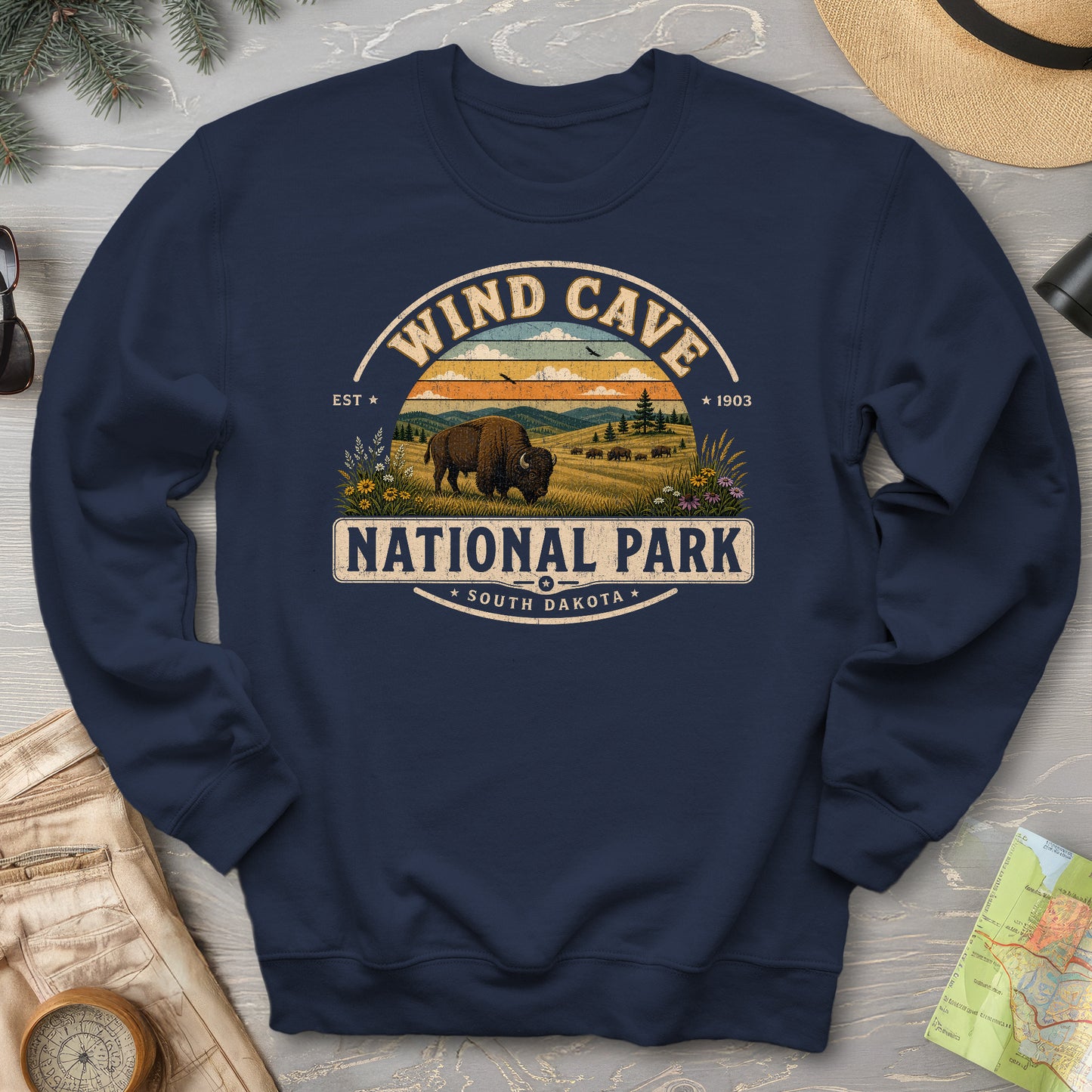 Wind Cave Medallion Sweatshirt