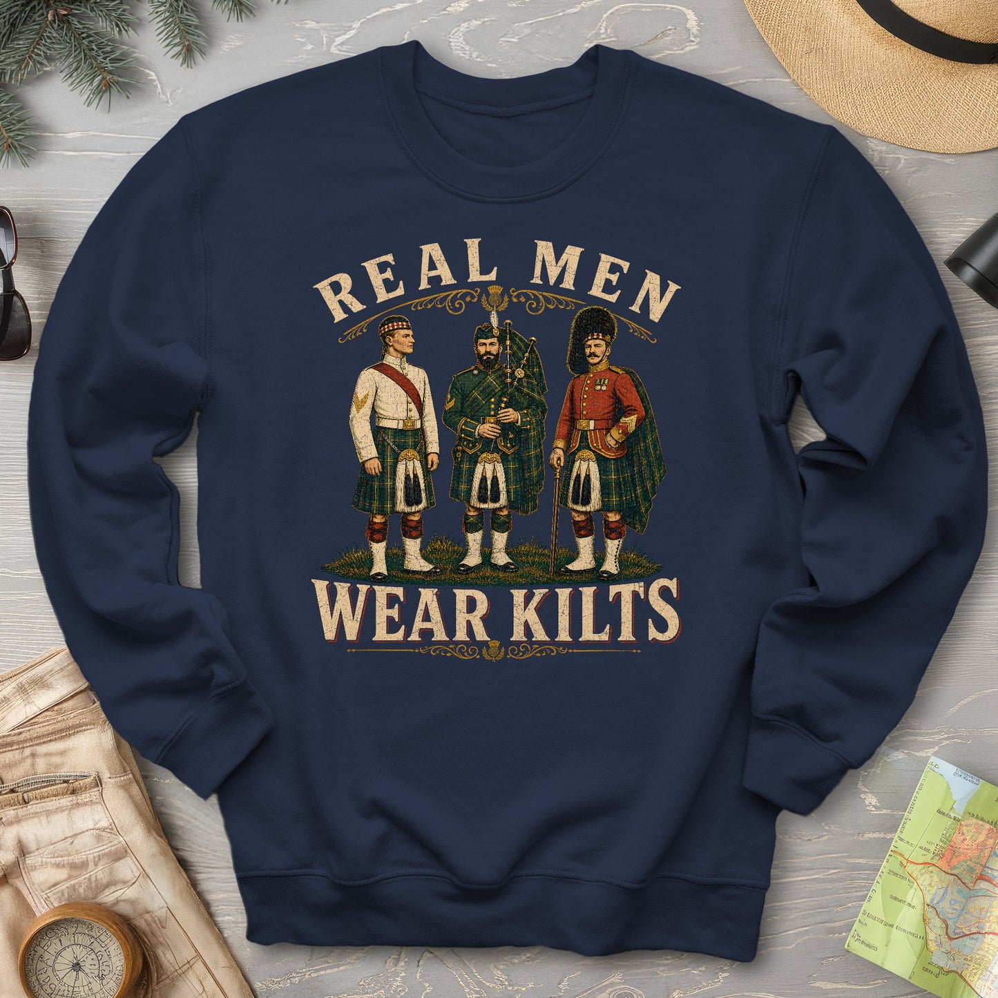 Real Men Wear Kilts Sweatshirt