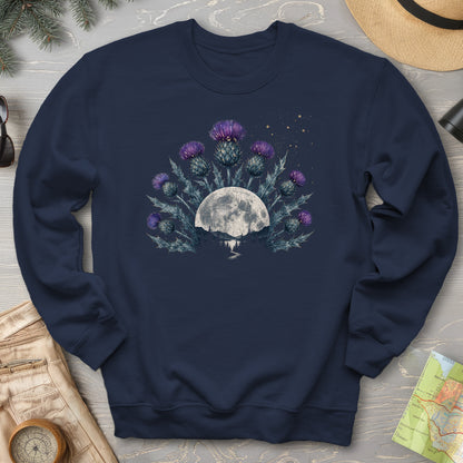 Moonlit Highland Thistles Sweatshirt