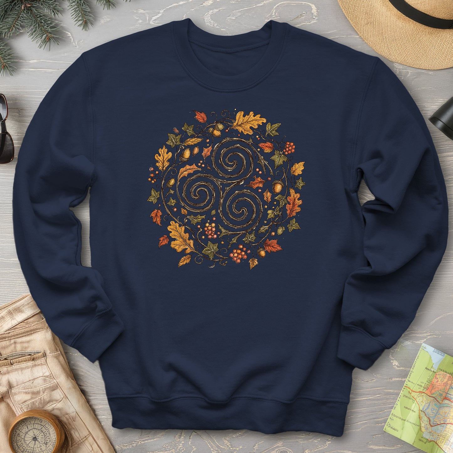 Celtic Autumn Spiral Sweatshirt