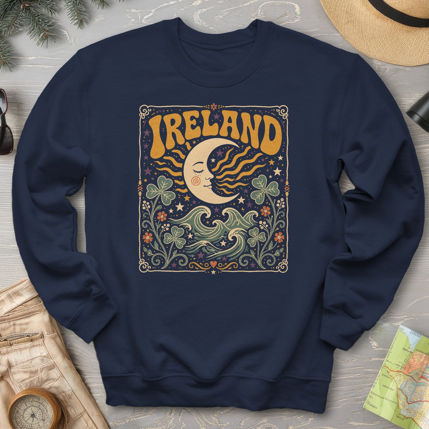 Ireland Bohemian Waves Sweatshirt