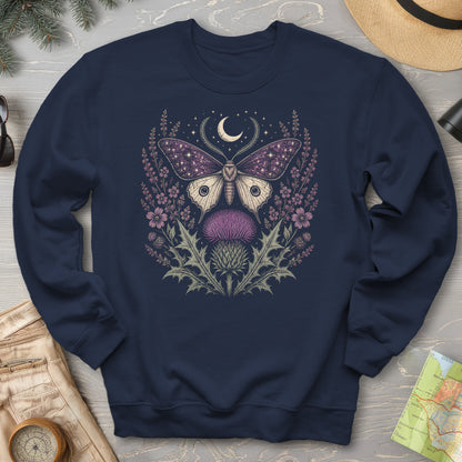 Crescent Thistle Moth Moon Sweatshirt