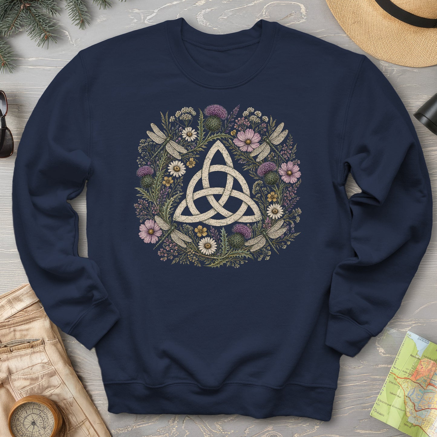 Trinity Knot Wreath Sweatshirt