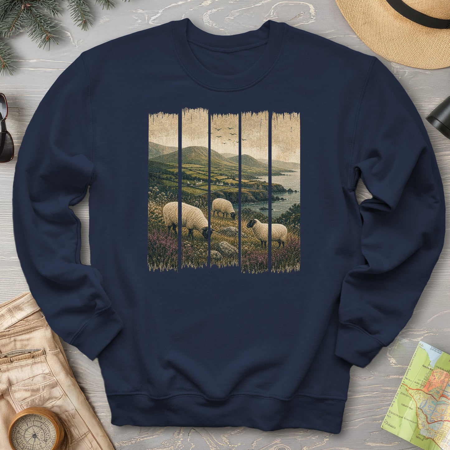 Ireland Sheep Panels Sweatshirt