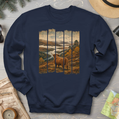 Scotland Coo Panels Sweatshirt