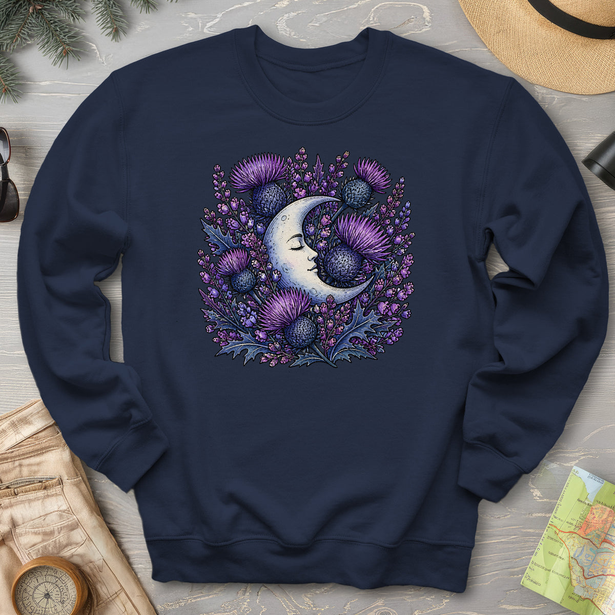Botanical Moon Thistle Sweatshirt