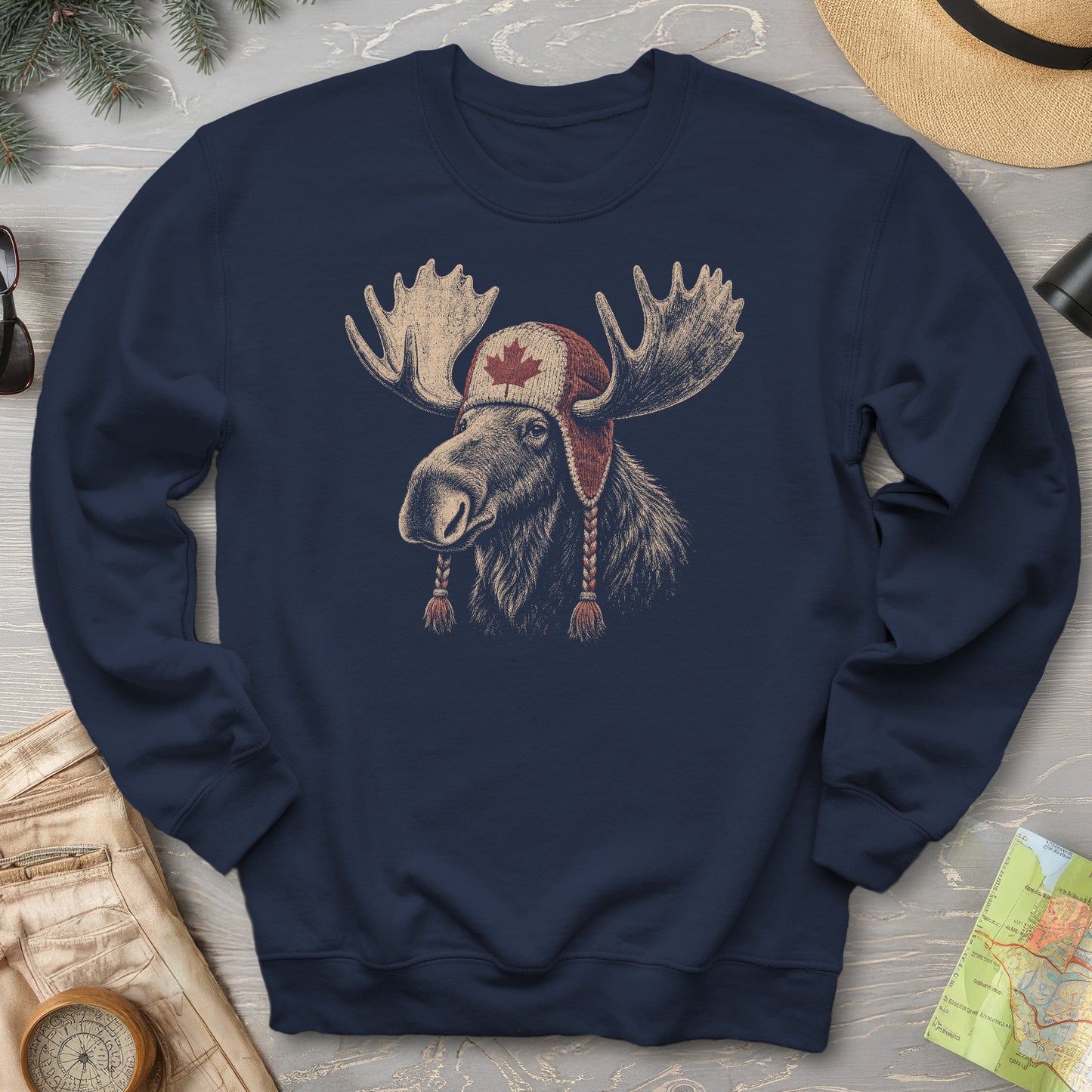 Canada Moose Cap Sweatshirt