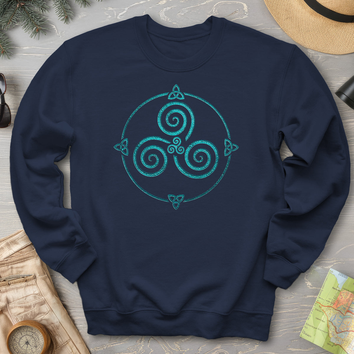 Celtic Triskele Spiral Sweatshirt