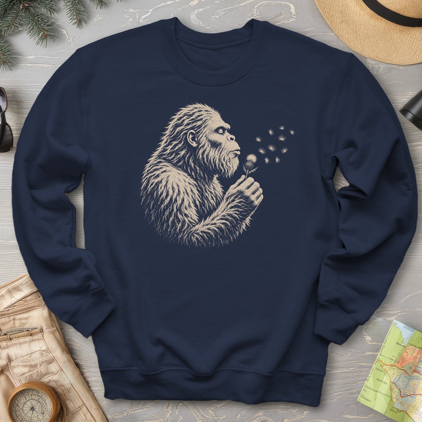 Bigfoot Blowing Thistle Sweatshirt