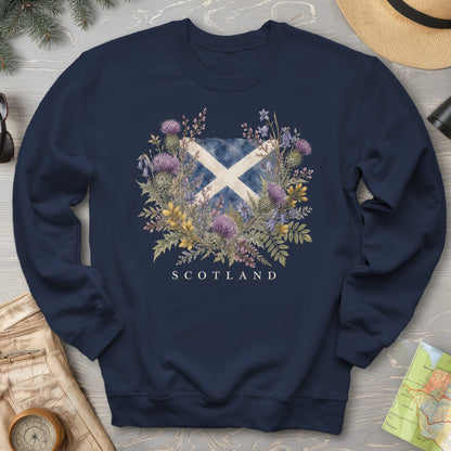 Botanical Scotland Flag Sweatshirt