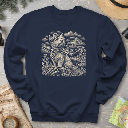 Highland Westie Plaid Sweatshirt