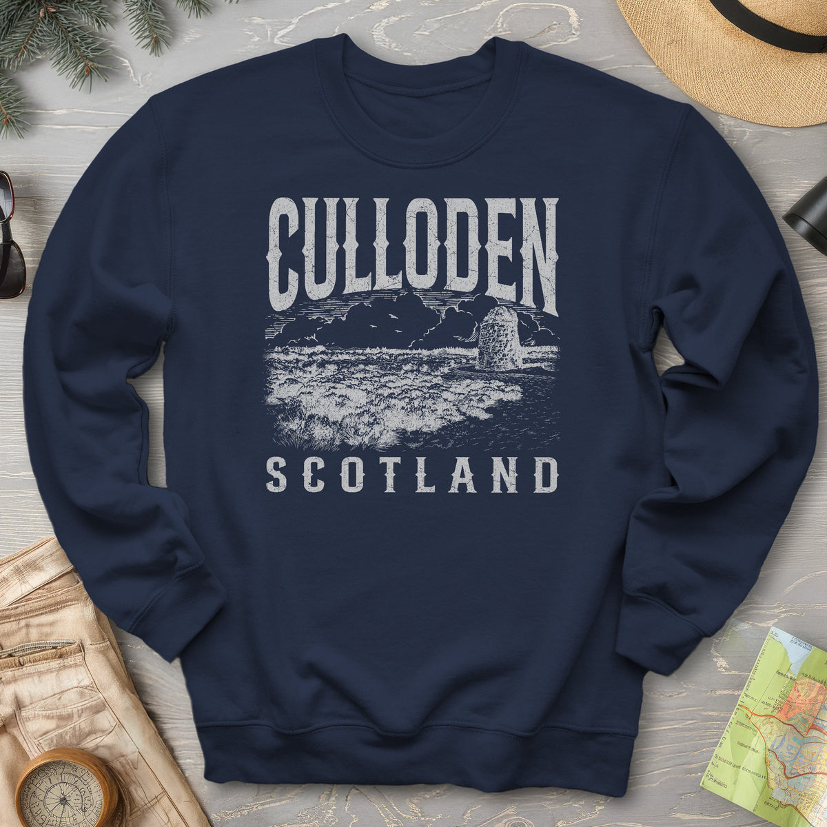 Culloden Scotland Sketch Sweatshirt
