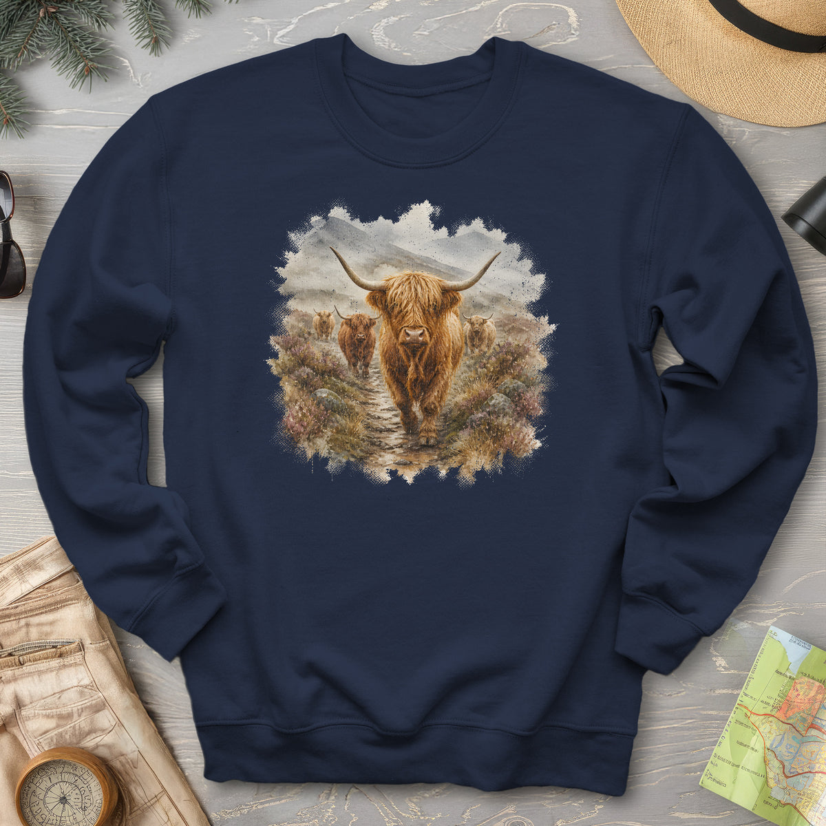 Watercolor Coos Sweatshirt