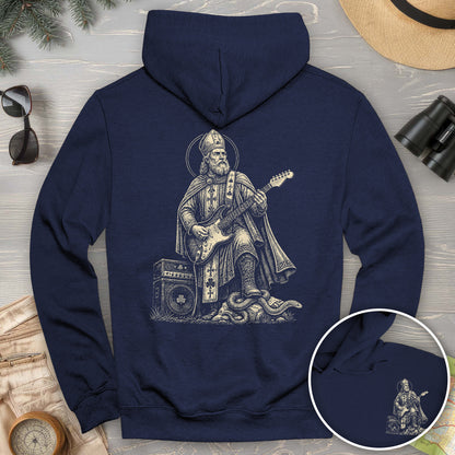 Saint Patrick Guitar Front/Back Print Hoodie