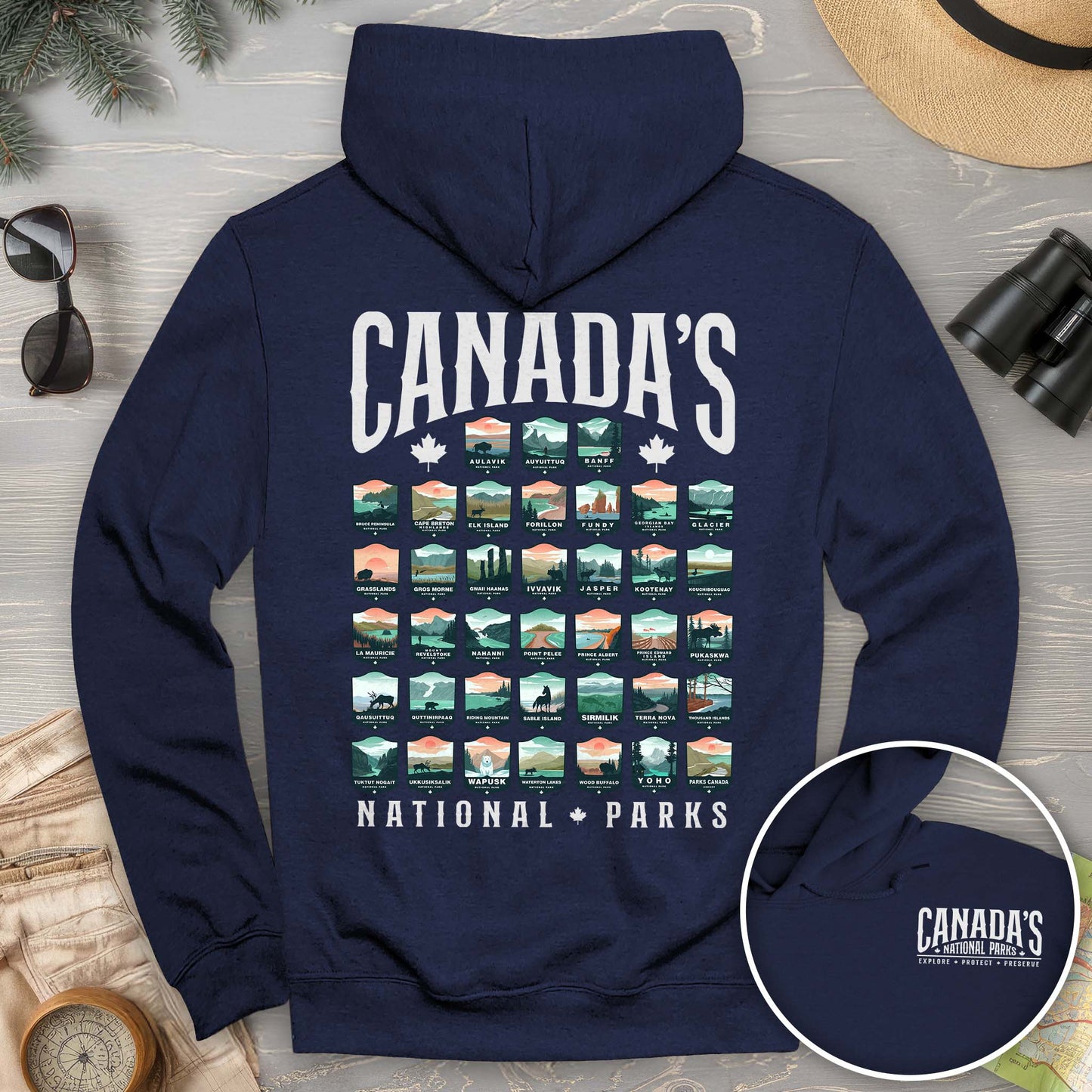 Canada's National Parks "Badges" Hoodie