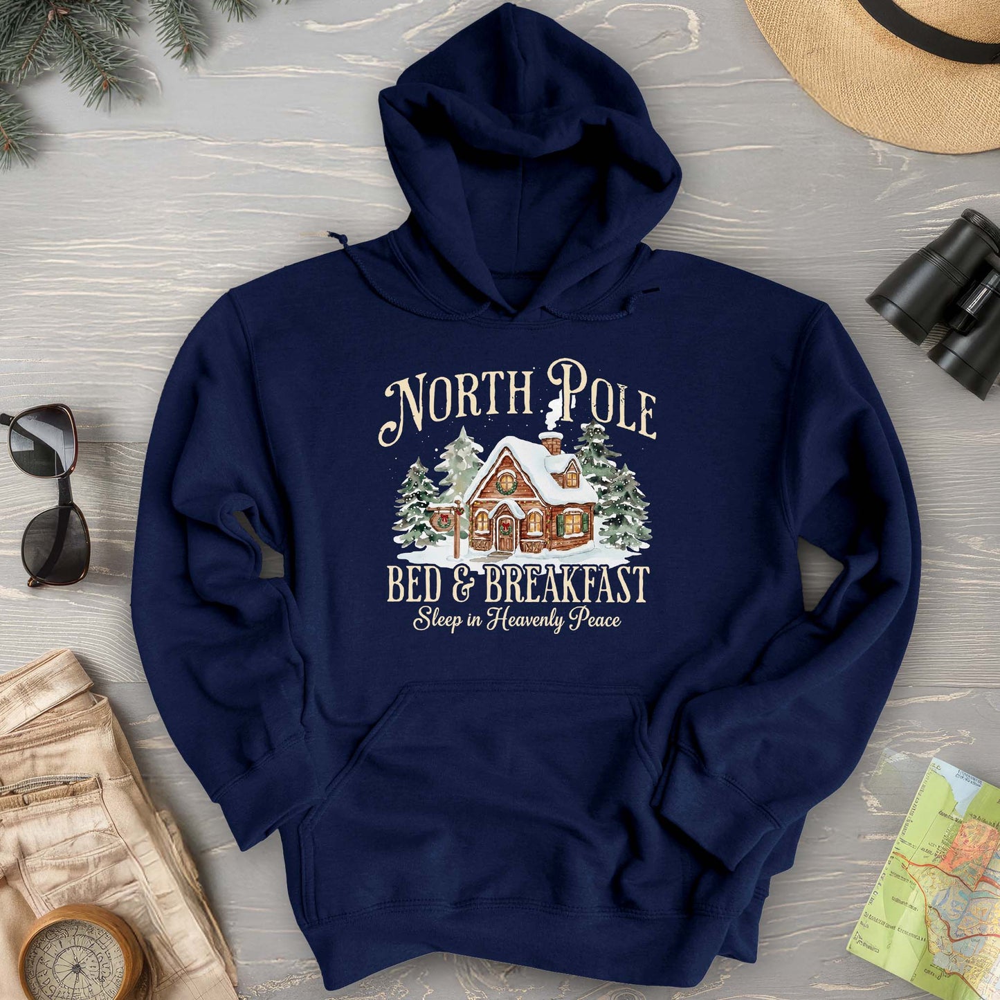 North Pole Bed and Breakfast "Heavenly Peace" Hoodie
