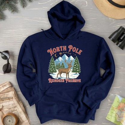 North Pole Reindeer Preserve Hoodie