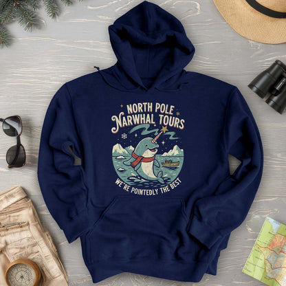 North Pole Narwhal Tours Hoodie