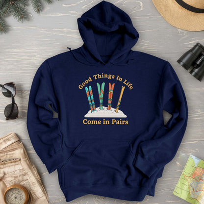 Good Things Come In Pairs Ski Hoodie