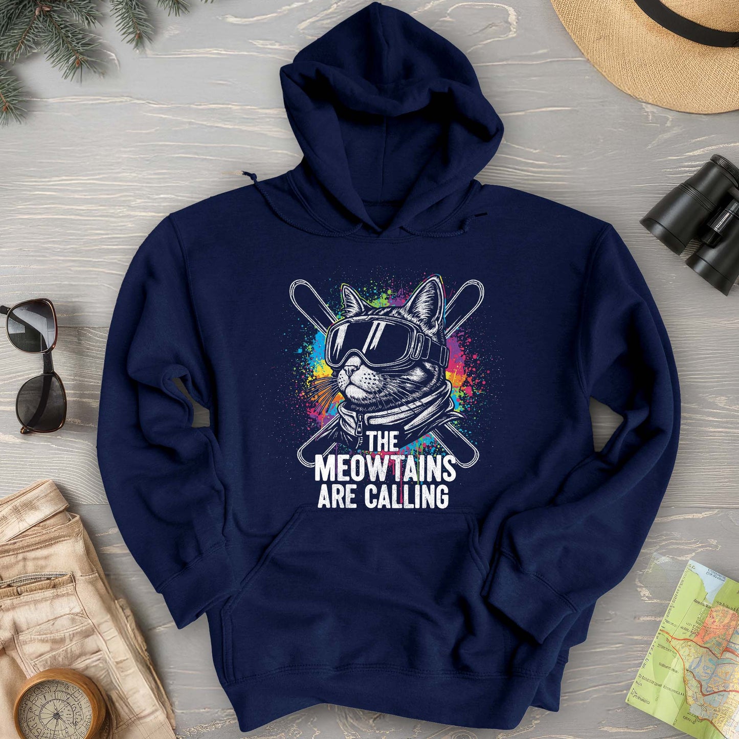 The Meowtains are Calling Hoodie