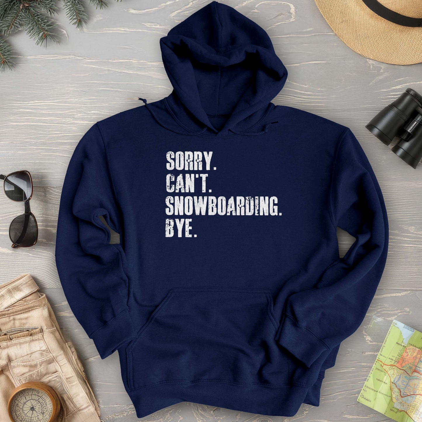 Sorry Snowboarding Hoodie