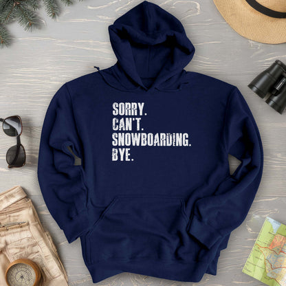 Sorry Snowboarding Hoodie