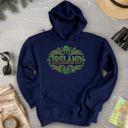 Ireland Shamrock Emblem Hoodie