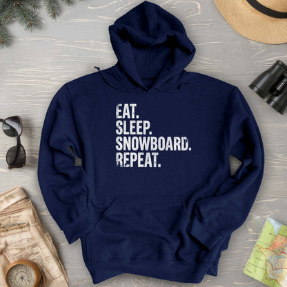 Eat Sleep Snowboard Hoodie