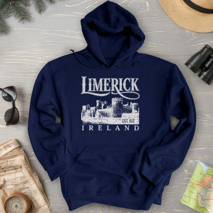 Limerick Ireland Vintage Print Hoodie