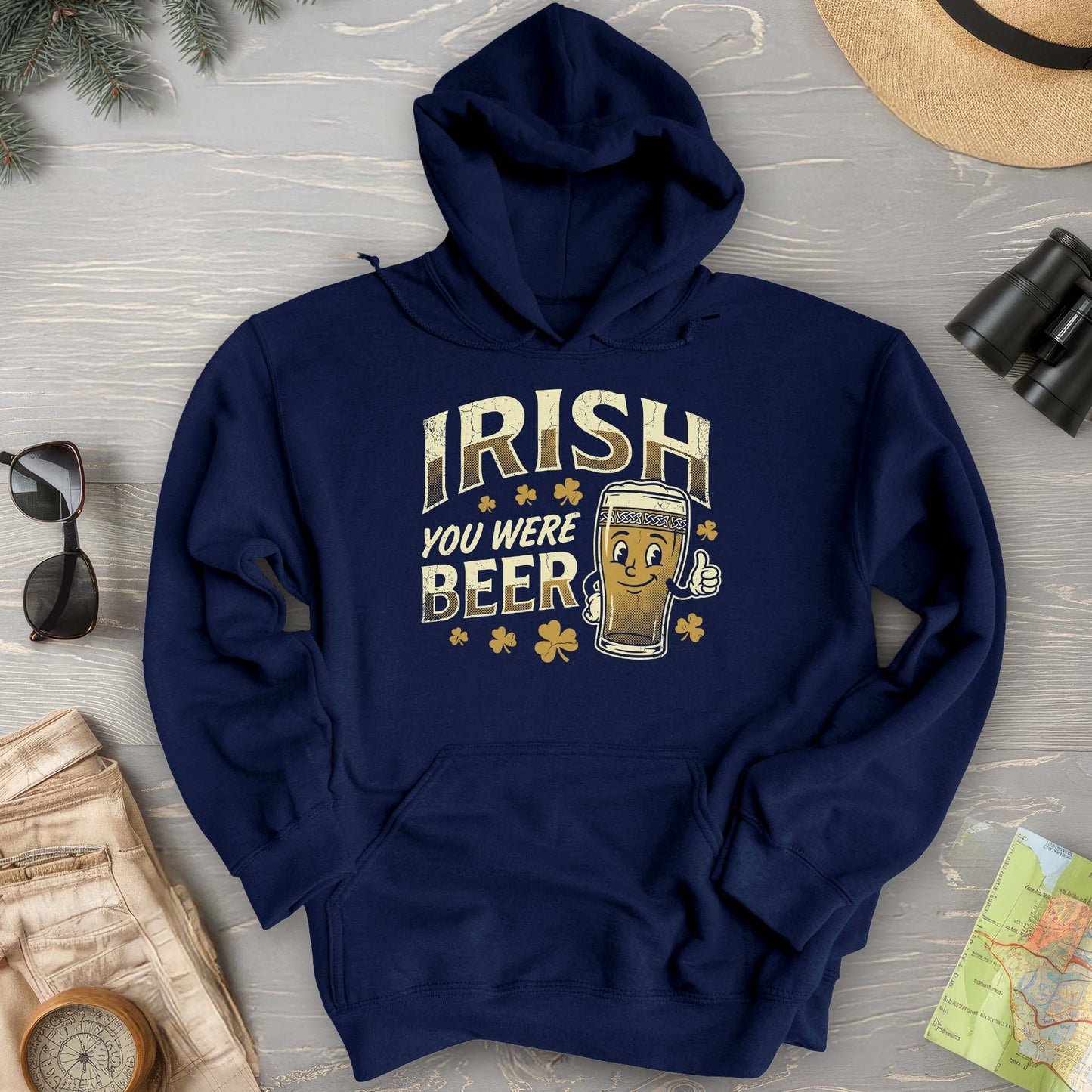 Irish You Were Beer Hoodie