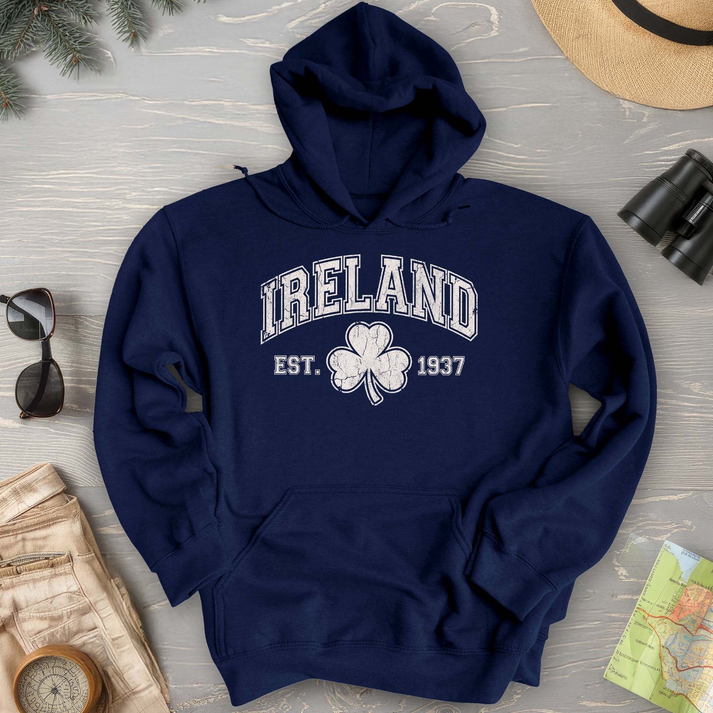 Ireland Vintage Varsity Hoodie