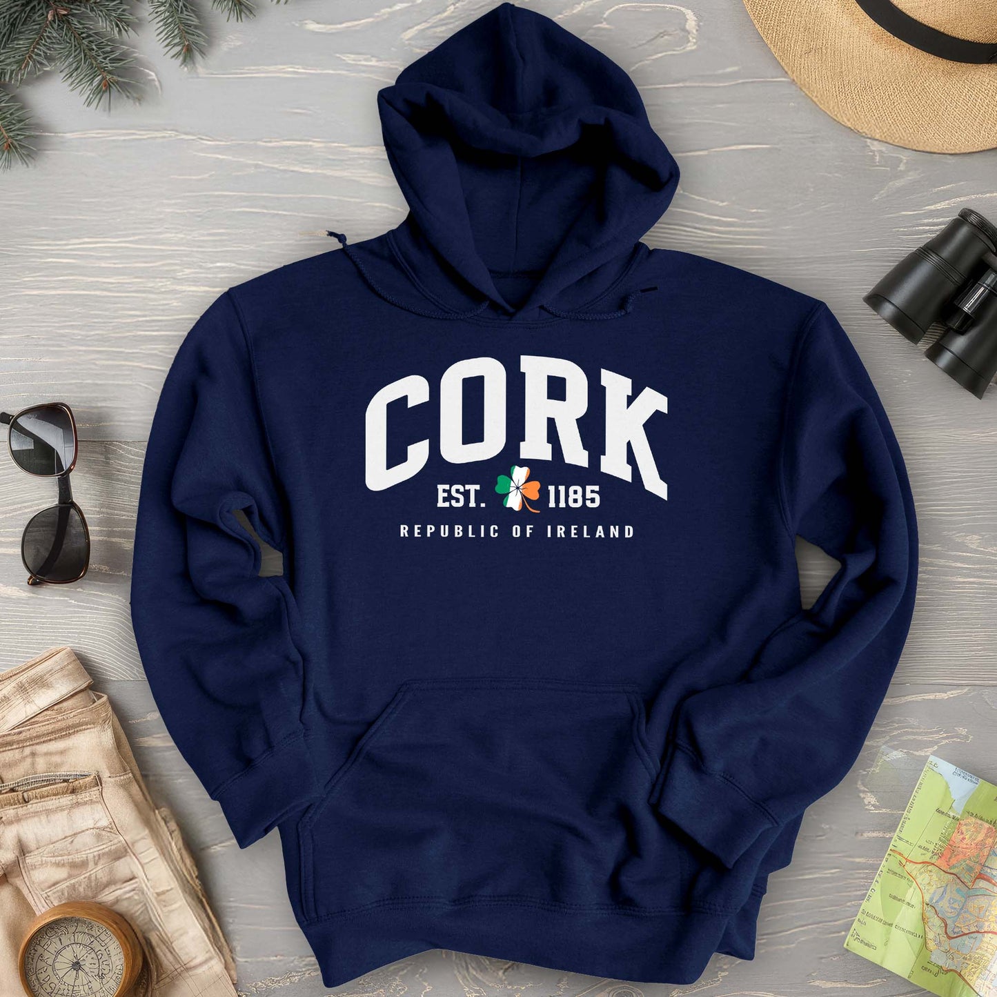 Cork Varsity Flag Hoodie