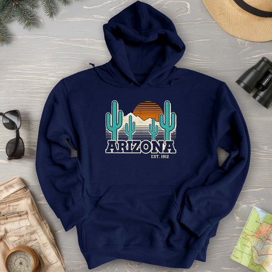 Arizona Retro Cactus Hoodie