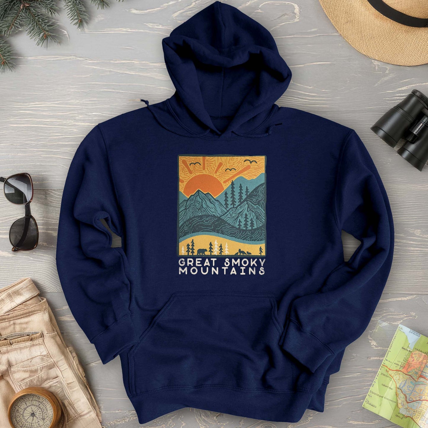 Smoky Mountains Scandi Hoodie
