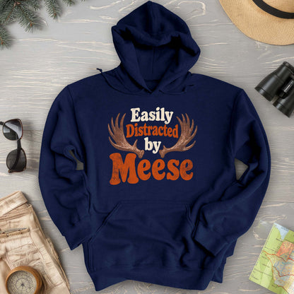 Distracted By Meese Antlers Hoodie